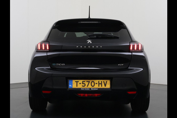 Peugeot e-208 EV GT 350 50kWh Soh 94% Panoramadak Adap.Cruise Stoelverwarming 3D-Navi 360°Camera Ecc Android Auto Apple Carplay Pdc Lmv Privacy Glas Led DAB Bluetooth Regen-Lichtsensor DAB+ Dealeronderhouden