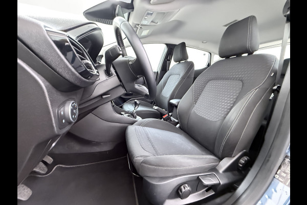 Ford Fiesta 1.0T 126PK Titanium Apple Carplay Android Navi LM Airco Stoelverwarming Apps Voorruitverwarming Wifi Mistlampen Chroompack TCS Led Lmv Lane Assist Isofix TCS EAB Hill-Start-Assist Ford-Pass-Connect LED