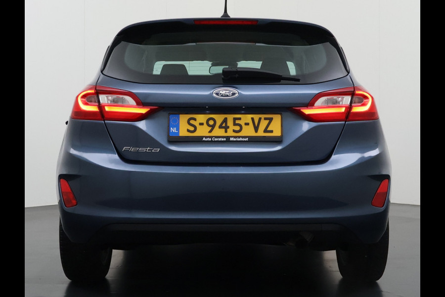 Ford Fiesta 1.0T 126PK Titanium Apple Carplay Android Navi LM Airco Stoelverwarming Apps Voorruitverwarming Wifi Mistlampen Chroompack TCS Led Lmv Lane Assist Isofix TCS EAB Hill-Start-Assist Ford-Pass-Connect LED
