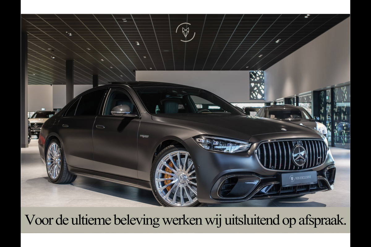 Mercedes-Benz S-Klasse AMG 63 S E Performance 4-M Lang First Class|Ceramic|Burmester 4D|Manufaktur|Carbon|Night|21''|360°|Achterasbesturing|Digital Light
