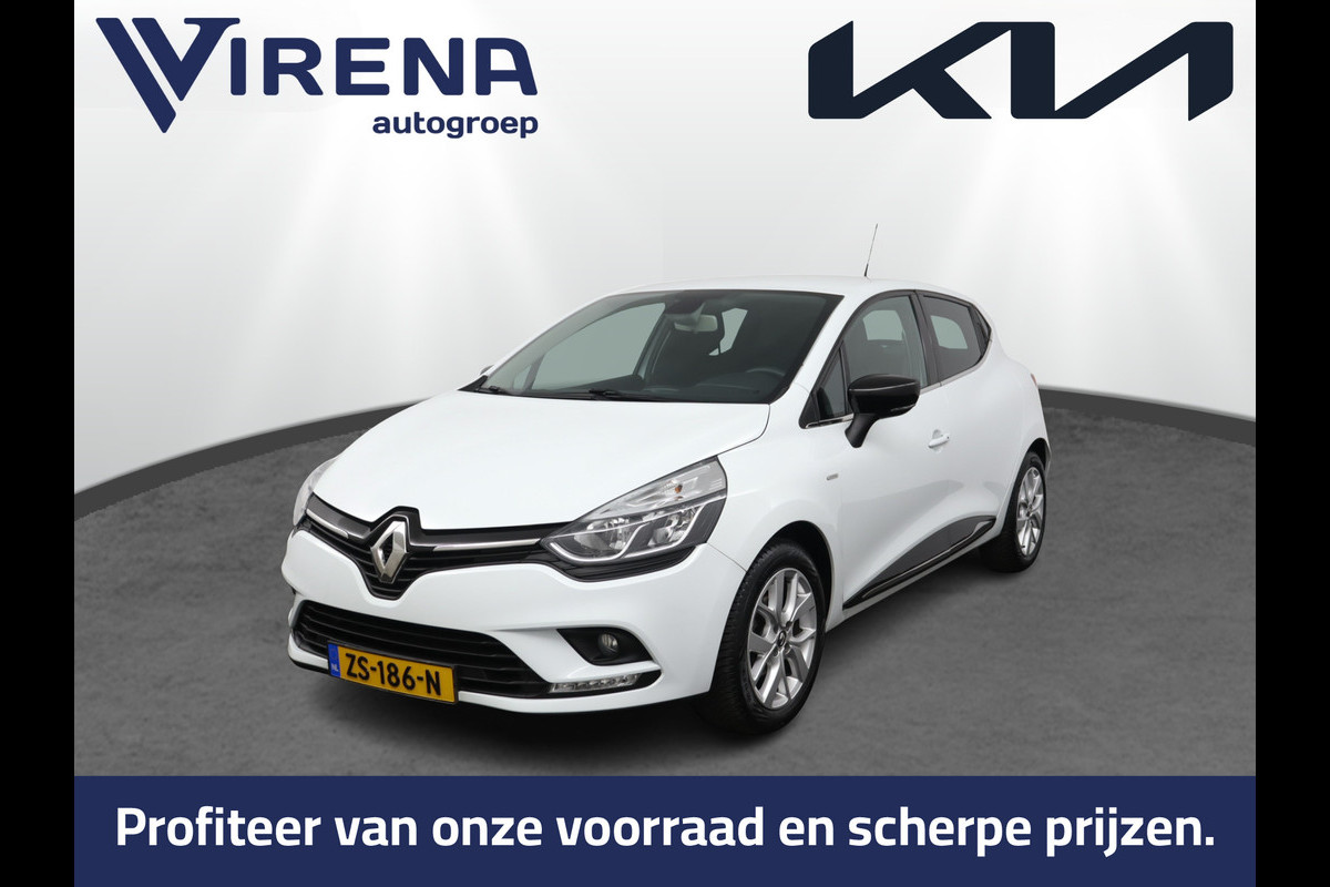 Renault Clio 0.9 TCe Limited Airco - Apple Carplay/Android Auto - Cruise Control - Keyless Entry - Navigatie - Virena Verzekerheids €895,-