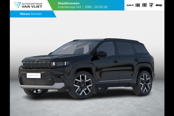 Jeep Compass First Edition 74 kWh | Adapt. Cruise | Camera | Carplay | 20" | Elektr. A-Klep | Navi | Winter Pack | Schuif/Kanteldak | Premium Pack | Conv. Pack | Warmtepomp