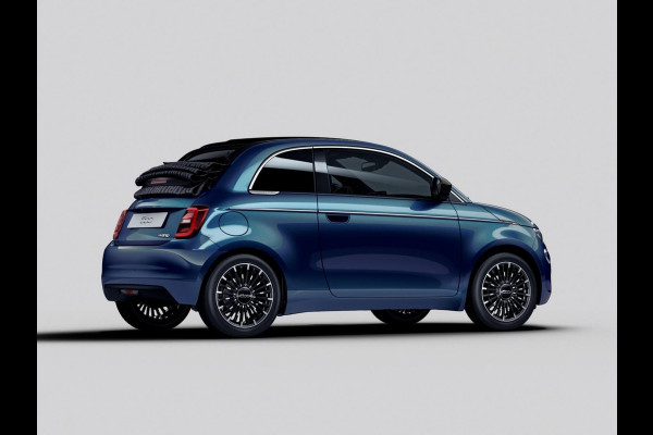 Fiat 500 Hybrid La Prima Cabrio | Clima | LED | PDC | JBL Premium Audio | 17" | Camera | Canneloni Ivory/Piombo interieur