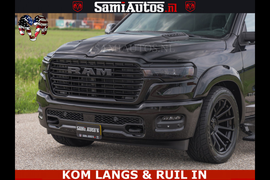 Dodge Ram 1500 Night Premium | Full Option | De Meest Luxe Pick-Up in zijn Klasse | Comfortabele Dubbele Cabine met Royale 5 Zitplaatsen | BPM vrij | Nu Leverbaar uit Voorraad | Voorraad Nr 2287 - 3384