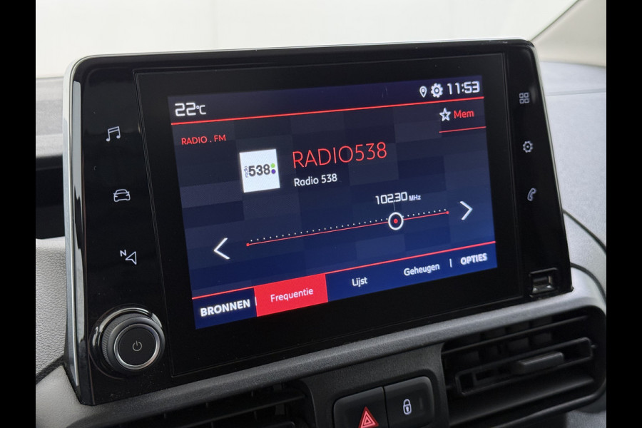Citroën Berlingo 1.5 HDI Navi* Laadruimte-Airco Trekhaak Apple Carplay Android Auto Cruise Control Pdc Club Dakdragers Schuifdeur Betonplex Vloer Wandbetimmering 1.230KG Trekgewicht Euro 6