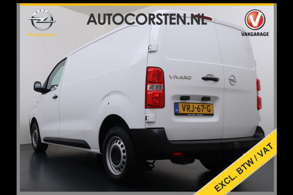 Opel Vivaro 2.0CDTI L2H1 3-Persoons Trekhaak Euro 6 Navi Apple Carplay Android Auto Airco Cruise Control Pdc Edition Regen-Lichtsensor Betonplex Vloer Wandbetimmering Schuifdeur 2.500KG Trekgewicht Origineel Nederlandse Bus