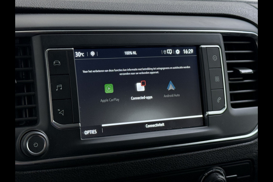 Opel Vivaro 2.0CDTI L2H1 3-Persoons Trekhaak Euro 6 Navi Apple Carplay Android Auto Airco Cruise Control Pdc Edition Regen-Lichtsensor Betonplex Vloer Wandbetimmering Schuifdeur 2.500KG Trekgewicht Origineel Nederlandse Bus