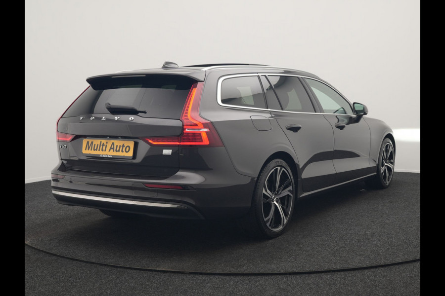 Volvo V60 T6 AWD Plus Bright LONG RANGE PHEV 350pk Dealer O.H. | Panodak | Camera | Harman / Kardon | Lederen Sportstoelen Memory & Verwarmd | Google Assistent | Keyless | Stuur Verwarmd | Apple Carplay | Navigatie | DAB | Plug In Hybrid |