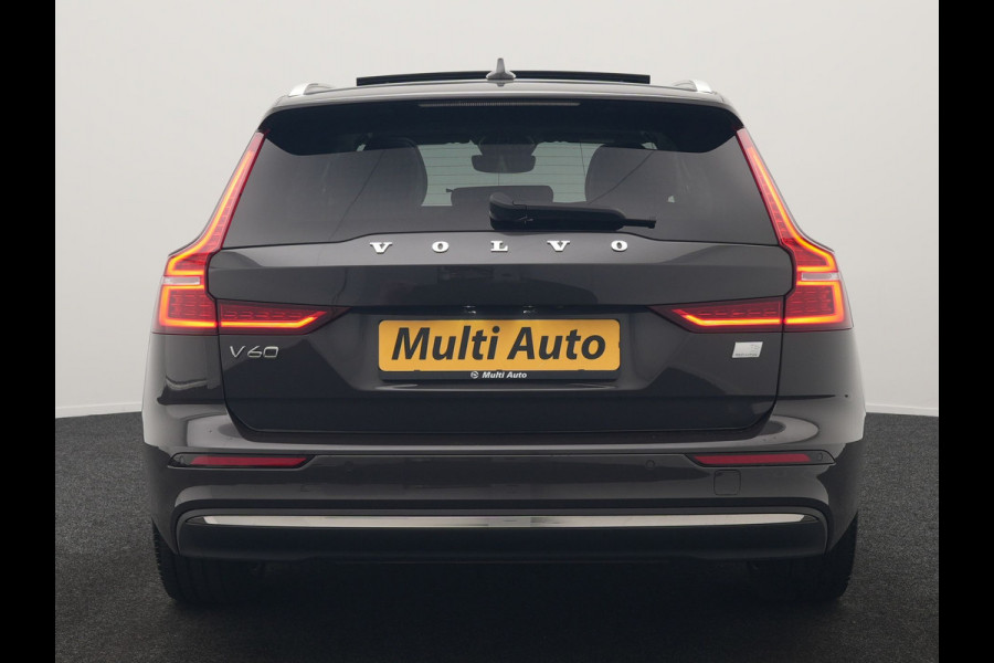 Volvo V60 T6 AWD Plus Bright LONG RANGE PHEV 350pk Dealer O.H. | Panodak | Camera | Harman / Kardon | Lederen Sportstoelen Memory & Verwarmd | Google Assistent | Keyless | Stuur Verwarmd | Apple Carplay | Navigatie | DAB | Plug In Hybrid |