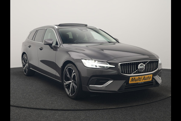 Volvo V60 T6 AWD Plus Bright LONG RANGE PHEV 350pk Dealer O.H. | Panodak | Camera | Harman / Kardon | Lederen Sportstoelen Memory & Verwarmd | Google Assistent | Keyless | Stuur Verwarmd | Apple Carplay | Navigatie | DAB | Plug In Hybrid |