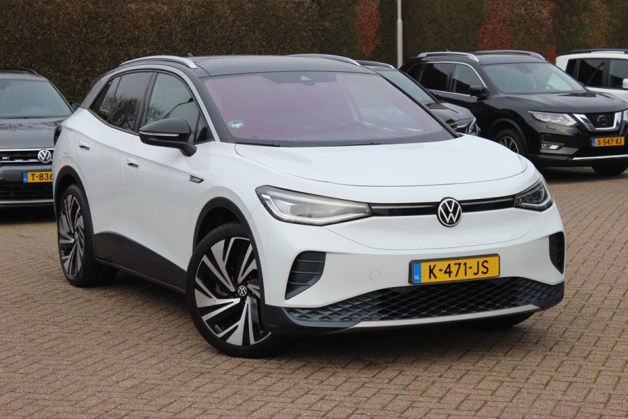 Volkswagen ID.4 Max 77 kWh / SOH 90,1% / Full option! / warmtepomp/  Panoramadak / Camera / Head-up / Keyless / 20'' / ACC / Dodehoek / Elektr. stoelen / Massage / Navigatie / Stuurverwarming