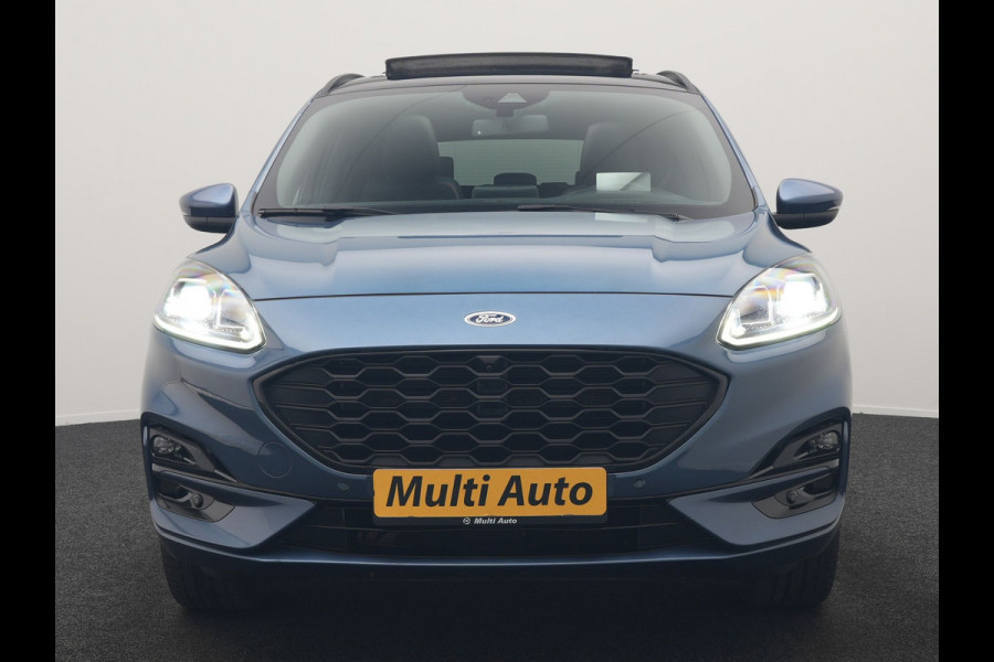 Ford Kuga 2.5 ST-Line X PHEV 225pk Dealer O.H. | Trekhaak Af Fabriek | Panodak | Adaptive Cruise | Head Up | 360 Camera | Alcantara Sportstoelen & Stuur Verwarmd | Bang & Olufsen | Keyless | Blis | Apple Carplay | Navigatie | DAB | Plug In Hybrid |