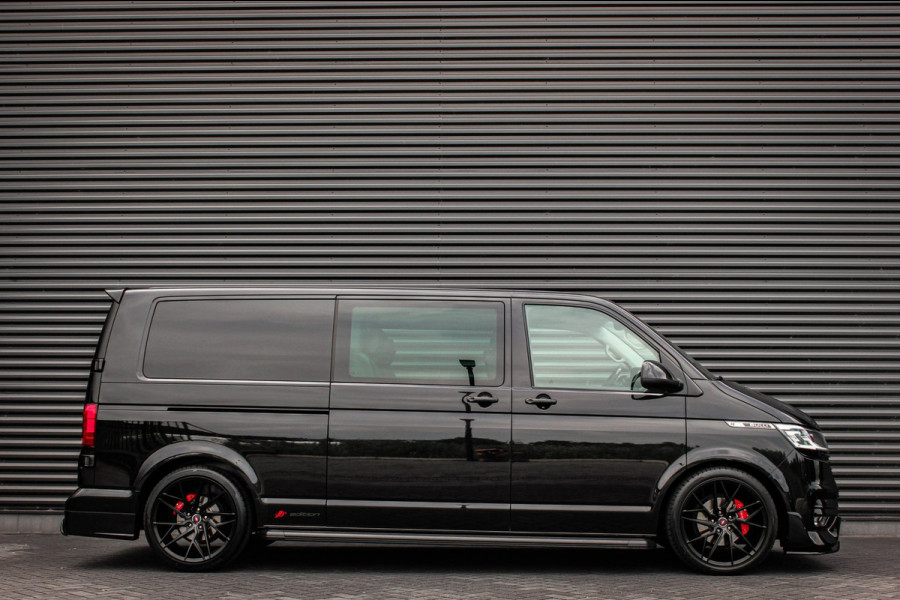 Volkswagen Transporter 2.0 TDI L2H1 150PK BULLI DC DUBBEL CABINE / LEIGHTONVANS BODYKIT / FULL OPTIONS / LEDER / FULL BLACK /APPLE