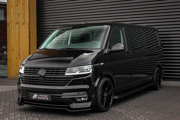 Volkswagen Transporter 2.0 TDI L2H1 150PK BULLI DC DUBBEL CABINE / LEIGHTONVANS BODYKIT / FULL OPTIONS / LEDER / FULL BLACK /APPLE