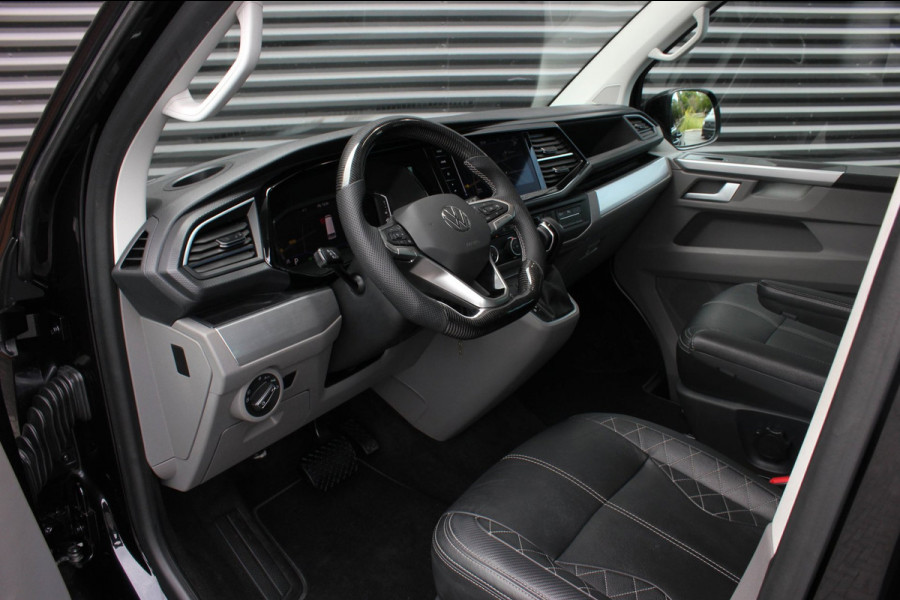 Volkswagen Transporter 2.0 TDI L2H1 150PK BULLI DC DUBBEL CABINE / LEIGHTONVANS BODYKIT / FULL OPTIONS / LEDER / FULL BLACK /APPLE