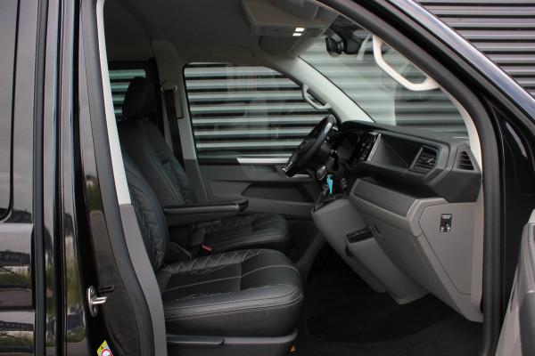 Volkswagen Transporter 2.0 TDI L2H1 150PK BULLI DC DUBBEL CABINE / LEIGHTONVANS BODYKIT / FULL OPTIONS / LEDER / FULL BLACK /APPLE