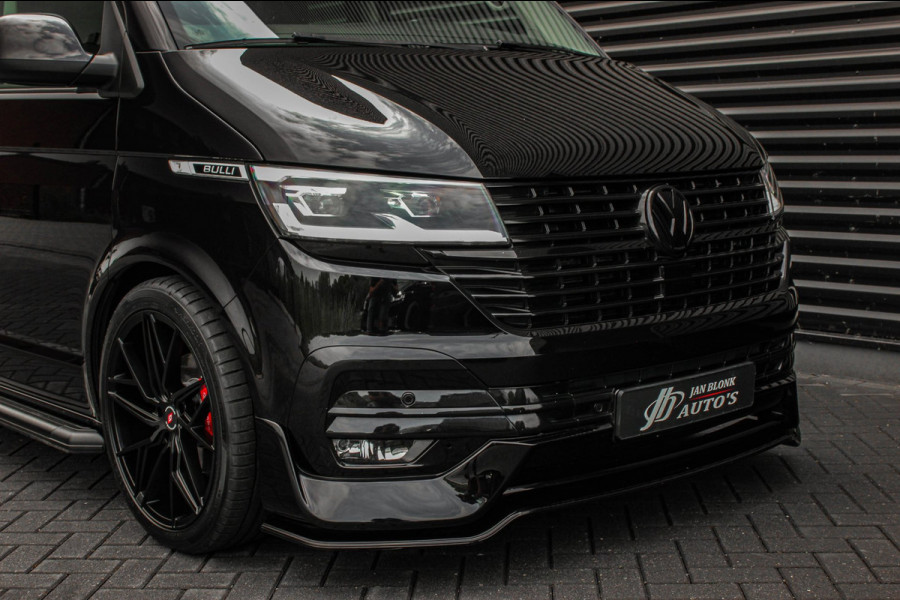 Volkswagen Transporter 2.0 TDI L2H1 150PK BULLI DC DUBBEL CABINE / LEIGHTONVANS BODYKIT / FULL OPTIONS / LEDER / FULL BLACK /APPLE