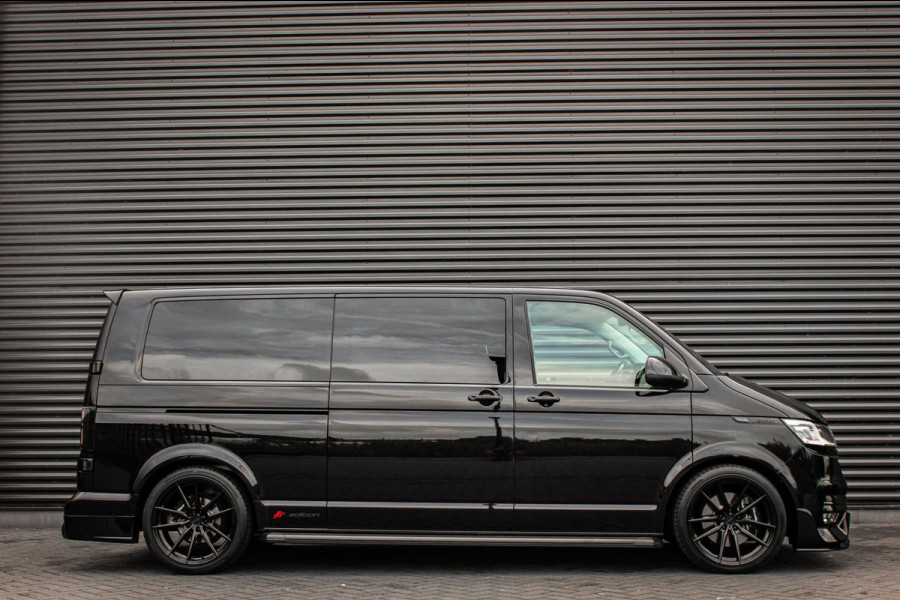 Volkswagen Transporter 2.0 TDI L2H1 204PK BULLI DC DUBBEL CABINE / LEIGHTONVANS BODYKIT / FULL OPTIONS / LEDER / FULL BLACK /APPLE