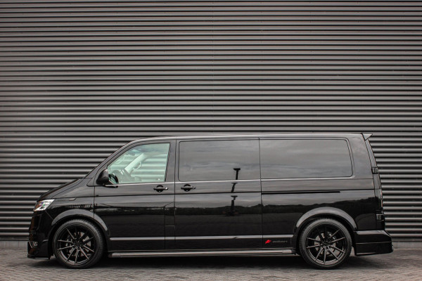 Volkswagen Transporter 2.0 TDI L2H1 204PK BULLI DC DUBBEL CABINE / LEIGHTONVANS BODYKIT / FULL OPTIONS / LEDER / FULL BLACK /APPLE