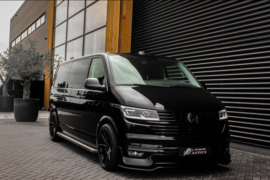 Volkswagen Transporter 2.0 TDI L2H1 204PK BULLI DC DUBBEL CABINE / LEIGHTONVANS BODYKIT / FULL OPTIONS / LEDER / FULL BLACK /APPLE