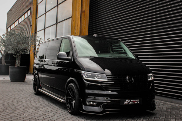 Volkswagen Transporter 2.0 TDI L2H1 204PK BULLI DC DUBBEL CABINE / LEIGHTONVANS BODYKIT / FULL OPTIONS / LEDER / FULL BLACK /APPLE