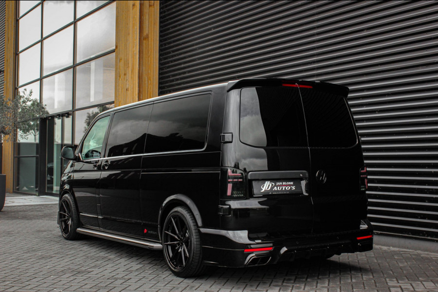 Volkswagen Transporter 2.0 TDI L2H1 204PK BULLI DC DUBBEL CABINE / LEIGHTONVANS BODYKIT / FULL OPTIONS / LEDER / FULL BLACK /APPLE