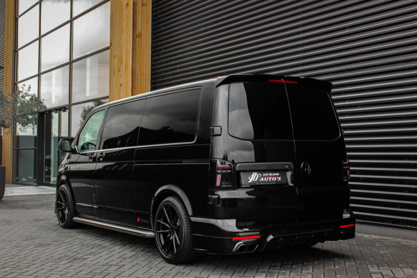 Volkswagen Transporter 2.0 TDI L2H1 204PK BULLI DC DUBBEL CABINE / LEIGHTONVANS BODYKIT / FULL OPTIONS / LEDER / FULL BLACK /APPLE