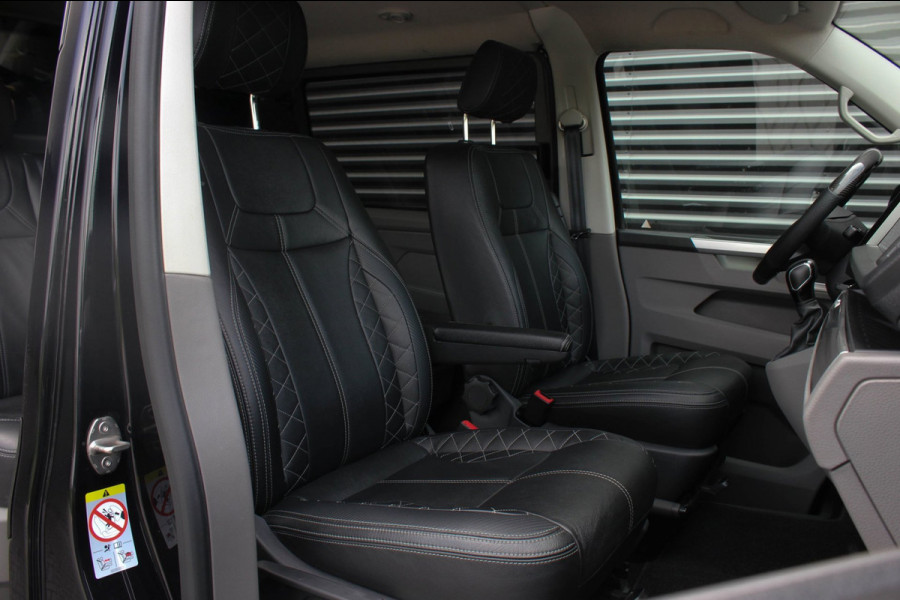 Volkswagen Transporter 2.0 TDI L2H1 204PK BULLI DC DUBBEL CABINE / LEIGHTONVANS BODYKIT / FULL OPTIONS / LEDER / FULL BLACK /APPLE