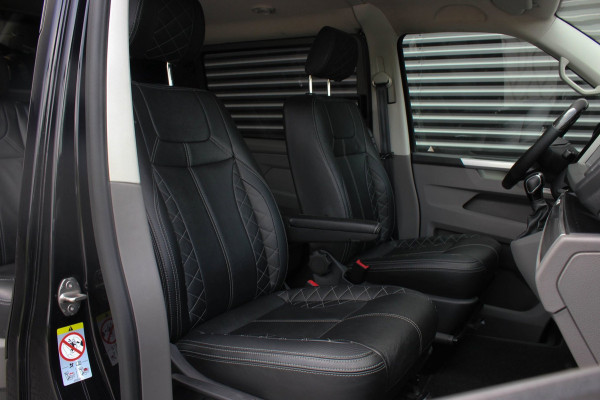 Volkswagen Transporter 2.0 TDI L2H1 204PK BULLI DC DUBBEL CABINE / LEIGHTONVANS BODYKIT / FULL OPTIONS / LEDER / FULL BLACK /APPLE