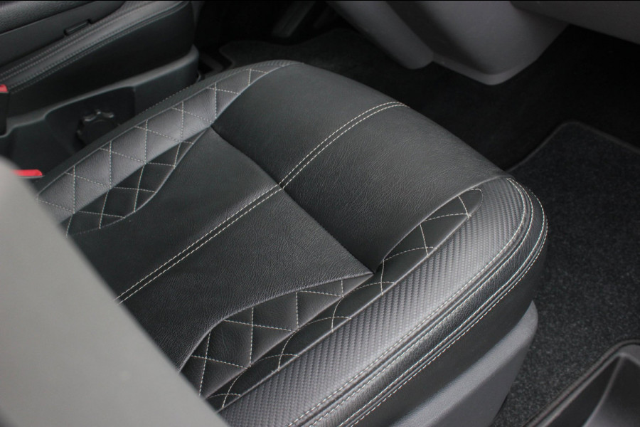 Volkswagen Transporter 2.0 TDI L2H1 204PK BULLI DC DUBBEL CABINE / LEIGHTONVANS BODYKIT / FULL OPTIONS / LEDER / FULL BLACK /APPLE