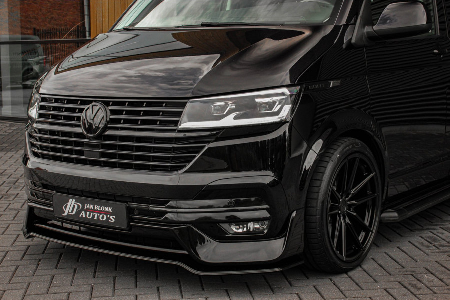 Volkswagen Transporter 2.0 TDI L2H1 204PK BULLI DC DUBBEL CABINE / LEIGHTONVANS BODYKIT / FULL OPTIONS / LEDER / FULL BLACK /APPLE