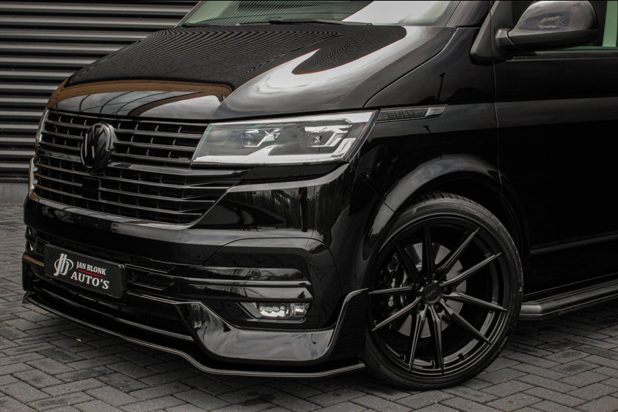 Volkswagen Transporter 2.0 TDI L2H1 204PK BULLI DC DUBBEL CABINE / LEIGHTONVANS BODYKIT / FULL OPTIONS / LEDER / FULL BLACK /APPLE