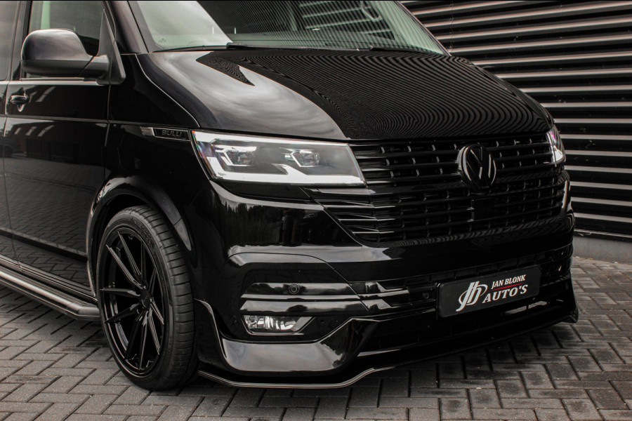Volkswagen Transporter 2.0 TDI L2H1 204PK BULLI DC DUBBEL CABINE / LEIGHTONVANS BODYKIT / FULL OPTIONS / LEDER / FULL BLACK /APPLE