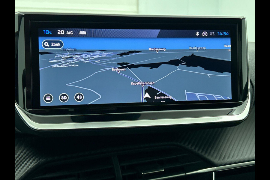 Peugeot 208 Peugeot 208 Hybrid 100pk Automaat Allure Navigatie Apple Carplay/Android Auto Airco Parkeer sensoren Cruise Control Led Lichtmetalen Velgen