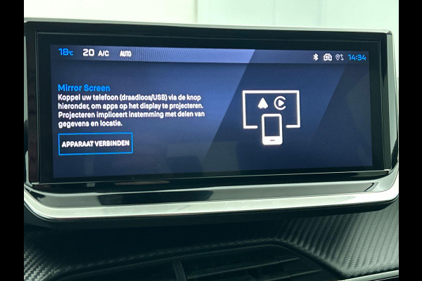 Peugeot 208 Peugeot 208 Hybrid 100pk Automaat Allure Navigatie Apple Carplay/Android Auto Airco Parkeer sensoren Cruise Control Led Lichtmetalen Velgen