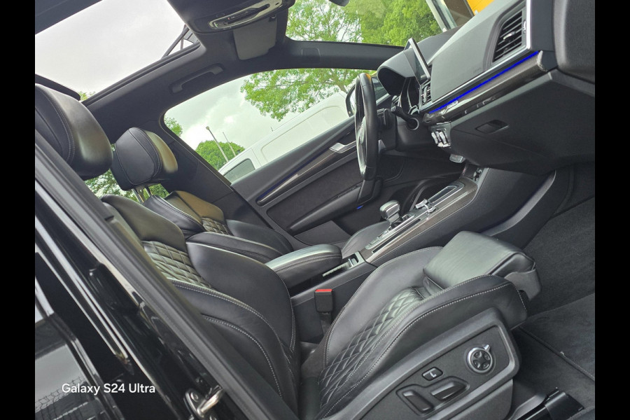Audi Q5 3.0 TFSI SQ5 Quattro / BTW / Massage / Head Up / Carbon / Leder / Memory / Open Pano / Acc / Dode Hoek / 22 Inch / Matrix