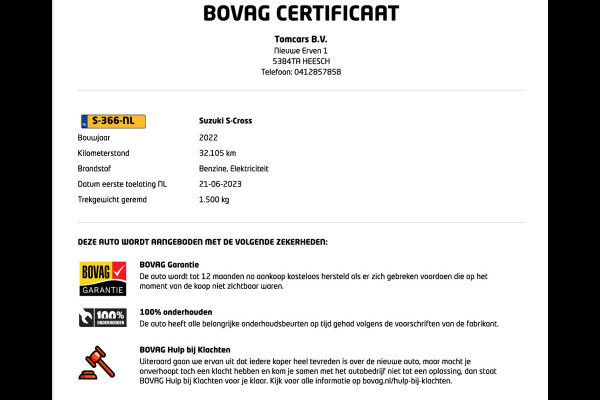 Suzuki S-Cross 1.4 Boosterjet 130PK Style Smart Hybrid Trekhaak/Camera/Stoelverwarming/Navigatie
