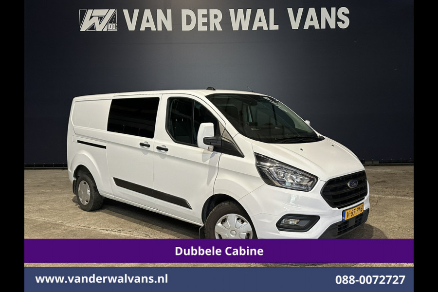 Ford Transit Custom 2.0 TDCI 130pk L2H1 Dubbele Cabine Euro6 Airco | 6-Zits | Camera | Apple Carplay Android Auto, Cruisecontrol, Stoelverwarming, Parkeersensoren, Achterklep