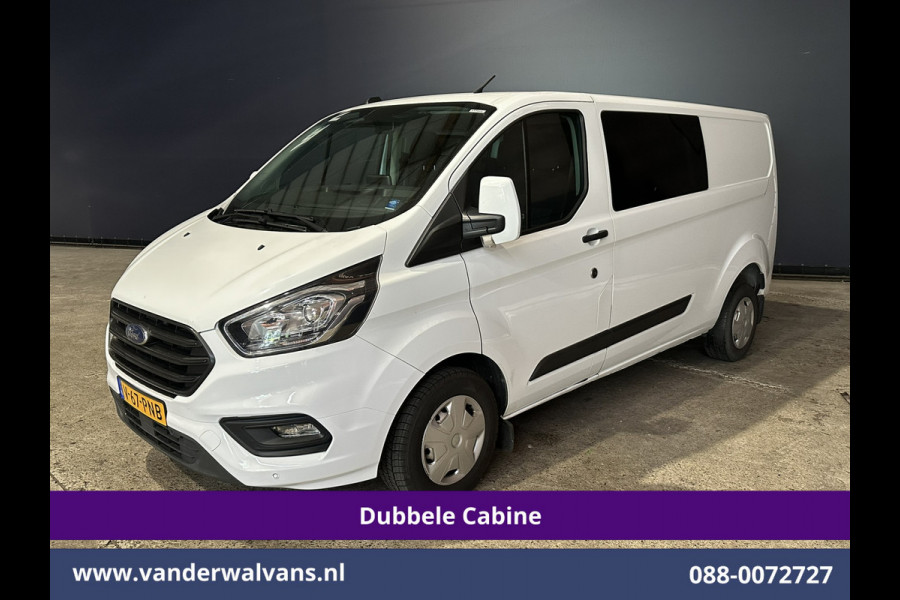Ford Transit Custom 2.0 TDCI 130pk L2H1 Dubbele Cabine Euro6 Airco | 6-Zits | Camera | Apple Carplay Android Auto, Cruisecontrol, Stoelverwarming, Parkeersensoren, Achterklep