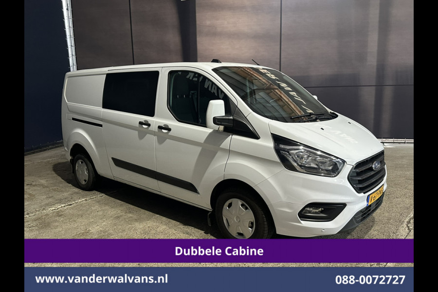 Ford Transit Custom 2.0 TDCI 130pk L2H1 Dubbele Cabine Euro6 Airco | 6-Zits | Camera | Apple Carplay Android Auto, Cruisecontrol, Stoelverwarming, Parkeersensoren, Achterklep