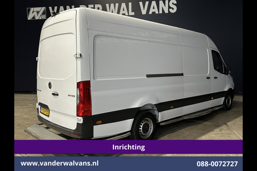 Mercedes-Benz Sprinter 311 CDI Automaat L3H2 *PostNL inrichting* Euro6 Airco | Camera | Schappen Doorloopdeur, 270 Gr. achterdeuren, Sidebars