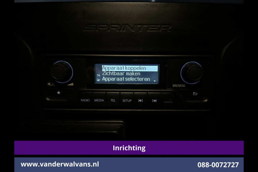 Mercedes-Benz Sprinter 311 CDI Automaat L3H2 *PostNL inrichting* Euro6 Airco | Camera | Schappen Doorloopdeur, 270 Gr. achterdeuren, Sidebars