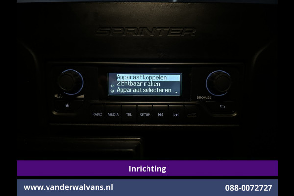 Mercedes-Benz Sprinter 311 CDI Automaat L3H2 *PostNL inrichting* Euro6 Airco | Camera | Schappen Doorloopdeur, 270 Gr. achterdeuren, Sidebars