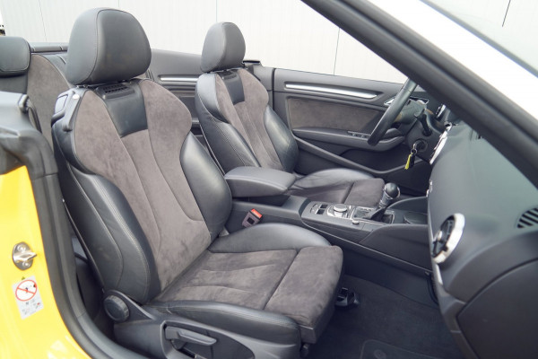 Audi A3 Cabriolet 1.5 TFSI CoD Sport S Line Edition / Vegasgelb / Led Matrix / Camera / Navi / Stoelverw. / Nekverw.