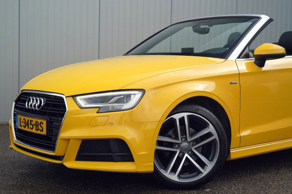 Audi A3 Cabriolet 1.5 TFSI CoD Sport S Line Edition / Vegasgelb / Led Matrix / Camera / Navi / Stoelverw. / Nekverw.