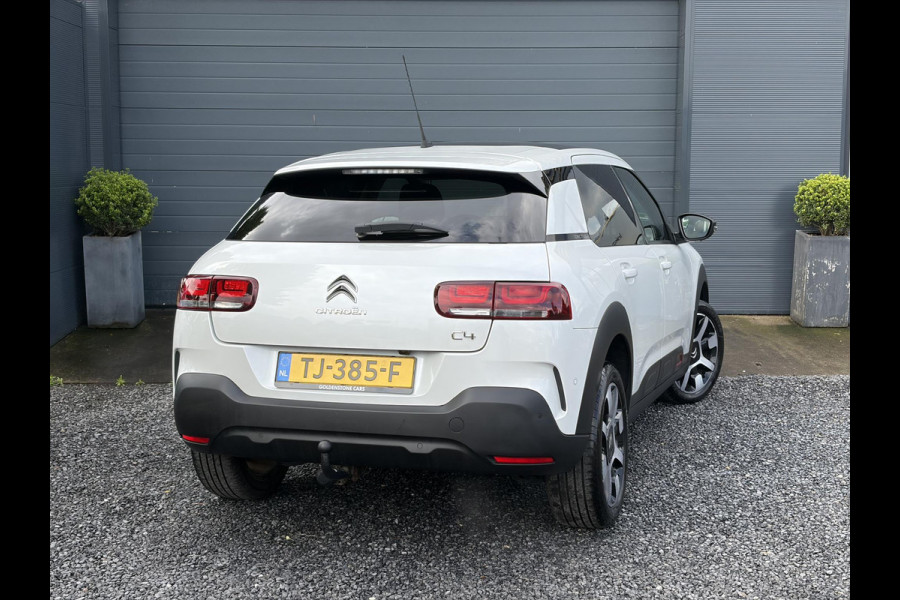 Citroën C4 Cactus 1.2 PureTech Shine 131pk,6 Bak,D-riem vv in 204,Pano,Trekhaak,Camera,Navi,Dodehoek,Keyless,Clima,Cruise,N.A.P,Recent beurt gehad,Pdc V+A,Lm velgen,Apk tot 06-2027