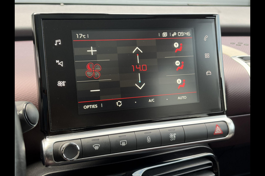 Citroën C4 Cactus 1.2 PureTech Shine 131pk,6 Bak,D-riem vv in 204,Pano,Trekhaak,Camera,Navi,Dodehoek,Keyless,Clima,Cruise,N.A.P,Recent beurt gehad,Pdc V+A,Lm velgen,Apk tot 06-2027