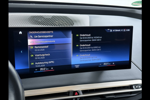 BMW iX xDrive 40 326pk Soh 100% Leder Suite+Massage+Ventilatie PanoDak Laser-LED 22"Lmv Trekhaak Soft-Close Adaptive-Cruise+Stop&Go Act Stuur+Bank+Stoel-Verwarmd AWD Digital-Key Connected-Drive Android Apple Carplay Warmte-comfort-pack Achteruitrij-Assist Co-Pilot-Pack Drive-Assist 1e Eigenaar 2.500kg Trekvermogen (630Nm)!  Recent onderhoud gehad, 163.340km
