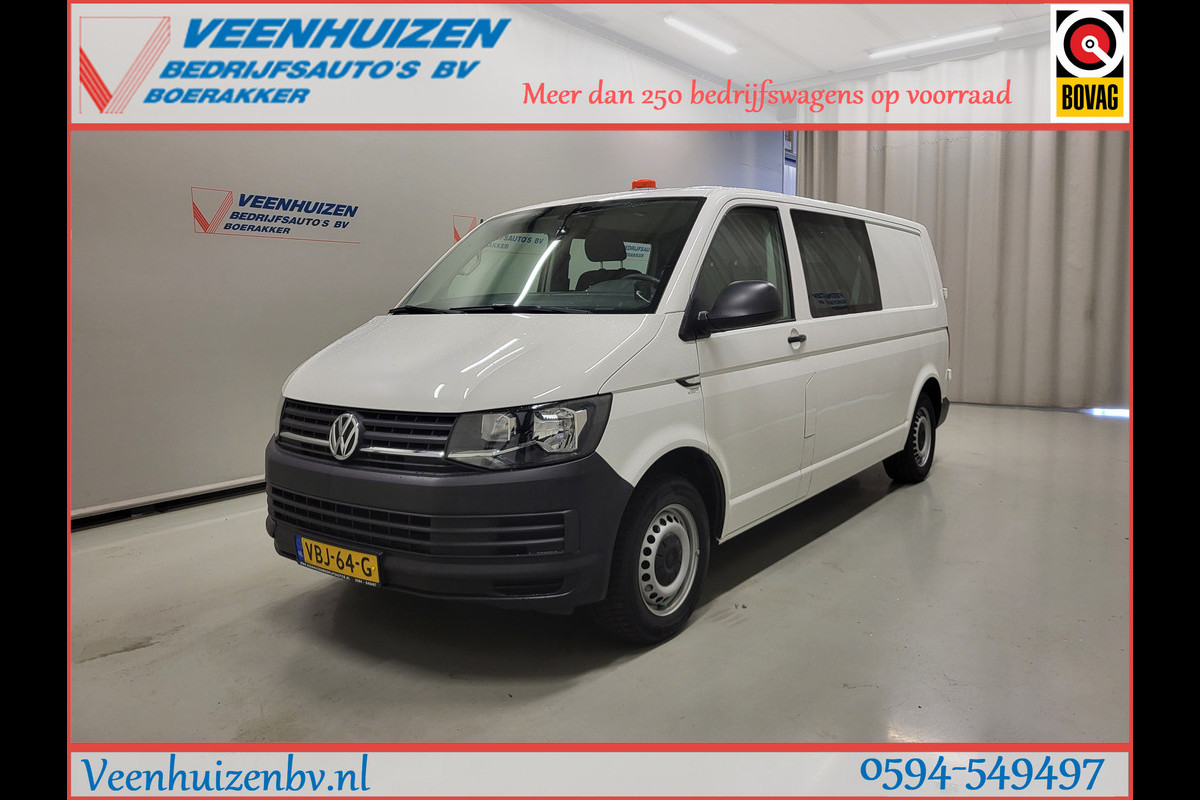 Volkswagen Transporter 2.0TDI L2/H1 Dubbele Cabine Euro 6!