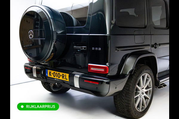 Mercedes-Benz G-Klasse 63 AMG Premium Plus | Elektrisch glazen schuif-/kanteldak | Burmester | Stoelverw. & koeling | Memory stoelen | Adaptieve cruise Trekhaak, Treeplanken, Alcantra hemel, 360 Camera, Burmester High End, Massagestoelen, NL auto